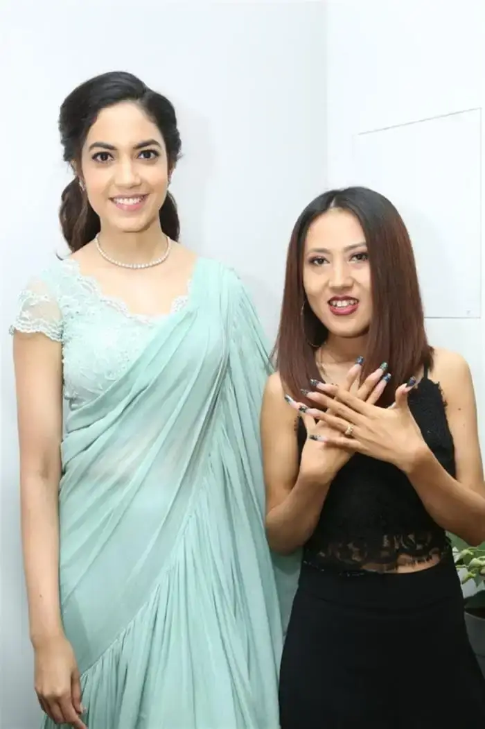 South Indian Girl Ritu Varma In Green Saree